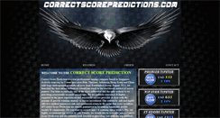 Desktop Screenshot of correctscorepredictions.com